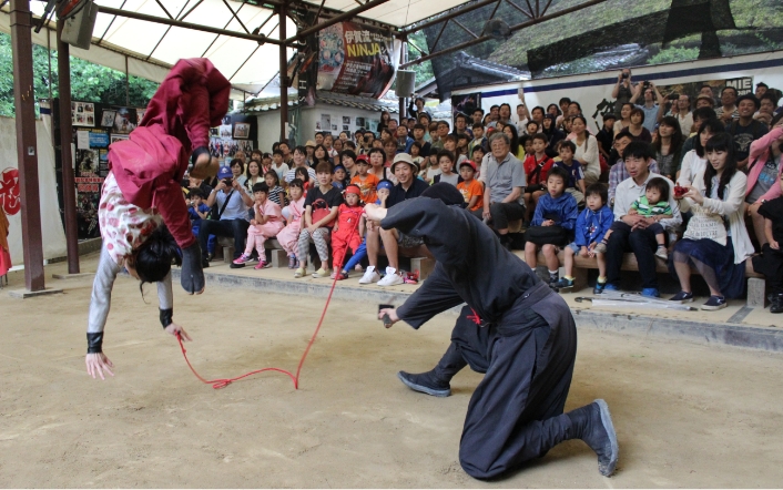 忍術実演ショー