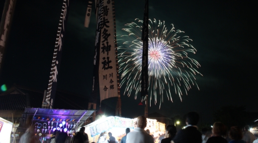 陽夫多神社 奉納花火大会